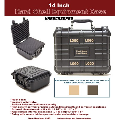 14" Hard Shell Equipment Case