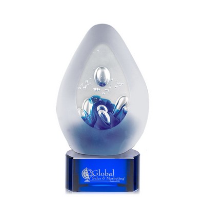 Galaxy Award on Blue Base - 5½" High