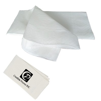 4"x8" Custom Dinner Napkin-White