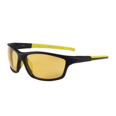 Sunglasses - Yellow Lenses - Black and Yellow Frames