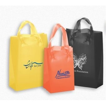 Frosted Bright Shopper Bag (10"x 13"x 5")