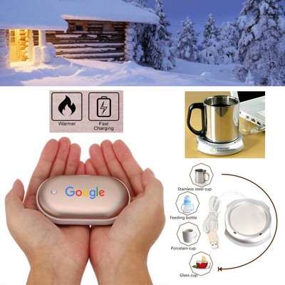 Kidder Hand Warmer + 5200mAh Power Bank Charger + Cup Warmer (Gold)