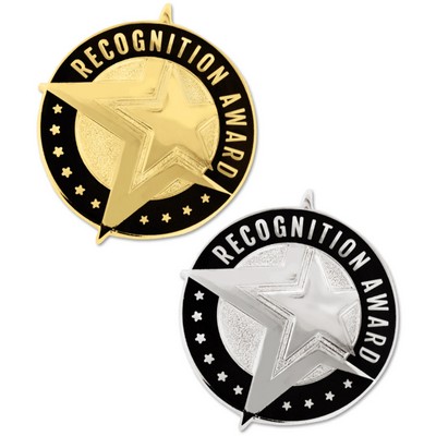 Recognition Award Star Pin - Gold or Silver