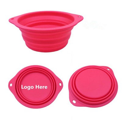 Large Collapsible Silicone Dog Bowl