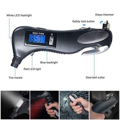 Multi Functional Tire Pressure Gauge