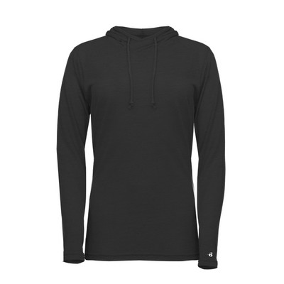 Women's Tri-Blend Surplice Long Sleeve Hooded T-Shirt