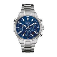 Bulova Men's Chronograph Watch with Blue Dial