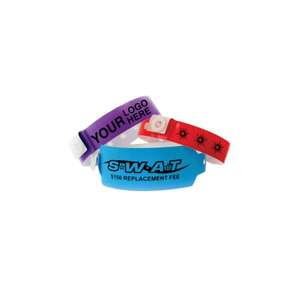 Blank Wide Plastic Wristband