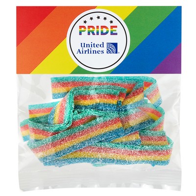 Pride Header Bag - Rainbow Sour Belts - 2 Oz.