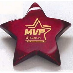 Constellation Rosewood Piano-Finish Star Paperweight w/Felt Bottom