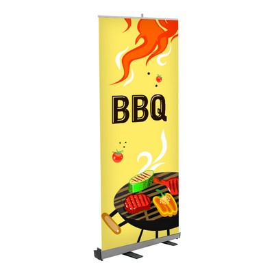 BBQ Pre Printed Roll Fx Banner Yellow 33" x 80"