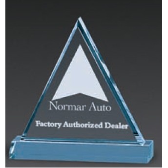 7" Corporate Beveled Triangle Award