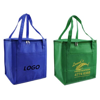 Zipped Non-woven Fabric Cooler Bag