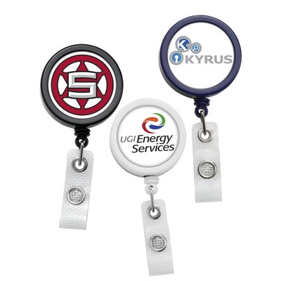 Heavy Duty Retractable Badge Reel w/nylon cord