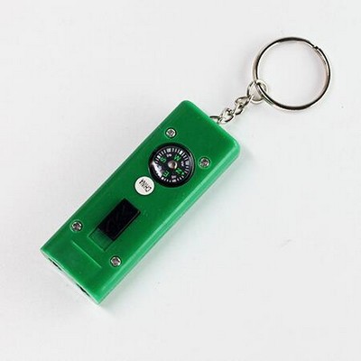 Dual LED Compass Keychain