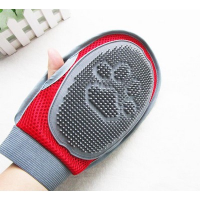 Pet Hair Brushing Glove