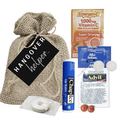 Jute Bag with Hangover Kit