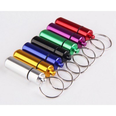 Aluminum Keychain Pill Case