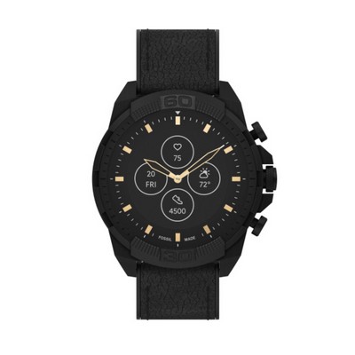 Fossil Smartwatch HR 44mm Bronson Black Leather