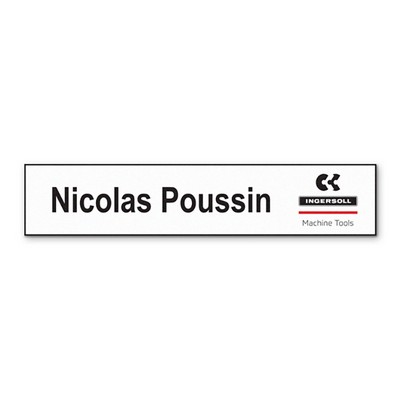 Chaos Full Color Plastic Name Plate (2"x10")