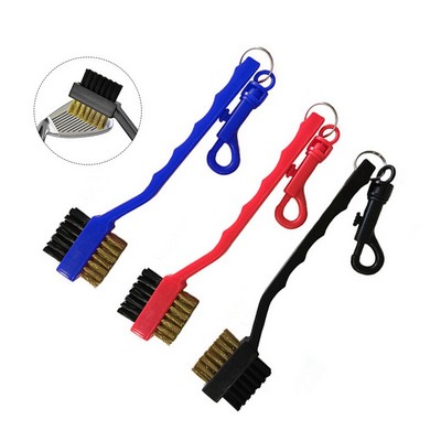 2 Sided Dual Brass Wires Golf Club Brush