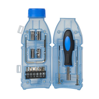 15-In-1 Multi Function Tool Kit In Drink Bottle Shape