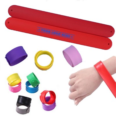 Silicone Slap Ring Pat Wrist Strap