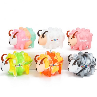 Sheep Shaped Push Pop Bubble Anti Stress Ball