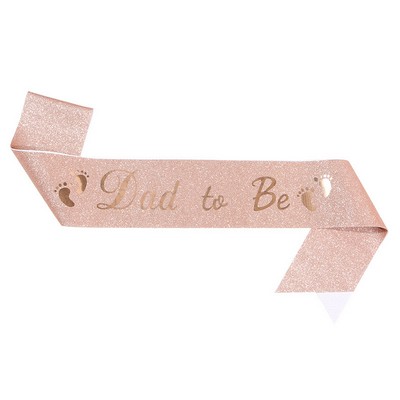 Dad To Be Glitter Sash