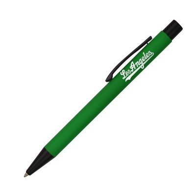 Garth Soft Rubber Click Action Metal Ballpoint Pen