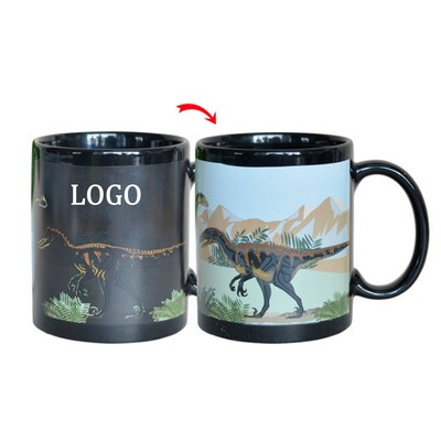 11oz Dinosaur Pattern Color Change Mug