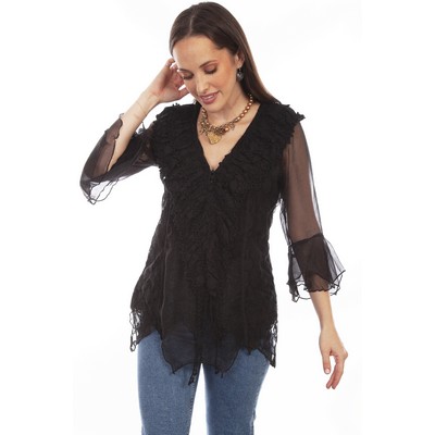 Honey Creek Crochet Lace Blouse