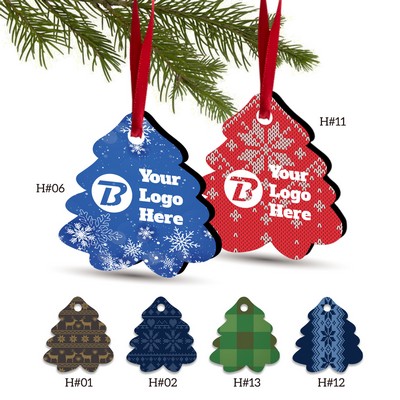 3" Full Color Christmas Ornament - Tree