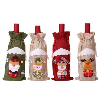 Christmas Ornament Wine Bottle Cover