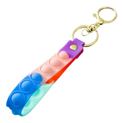 Push Pop Silicone Keychain