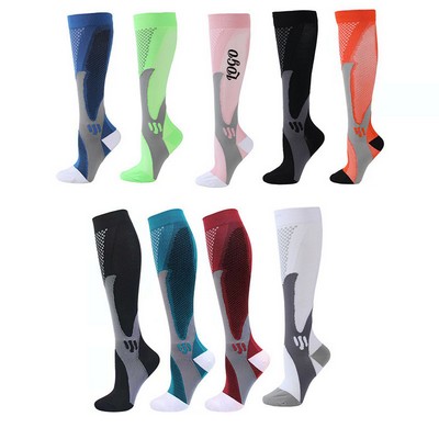 Unisex Sports Knee High Compression Socks