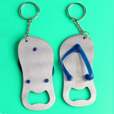 Flip Flop Bottle Opener Keychain