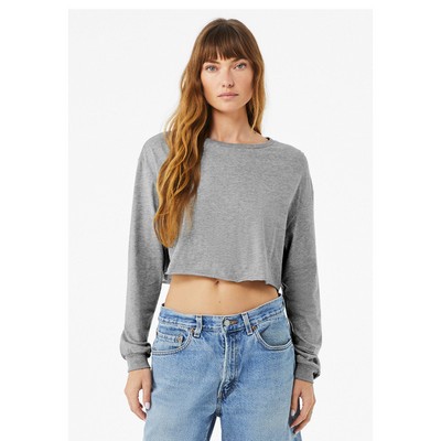 BELLA+CANVAS Ladies' Cropped Long-Sleeve T-Shirt