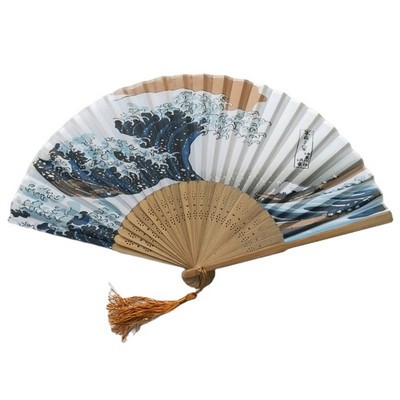 Bamboo Silk Fan