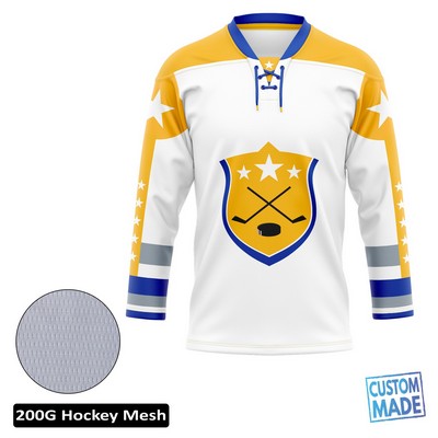 Men's & Kids' Ice Hockey Jersey w/Lace Collar