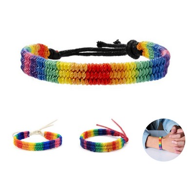 Rainbow Adjustable Bracelet (No Decoration)