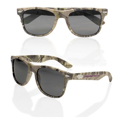 Woodland Camo Sunglasses (2 Color Imprint)