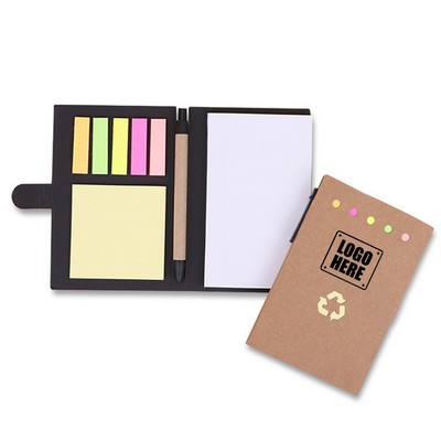 Eco Sticky Notes & Notebook W/ Pen