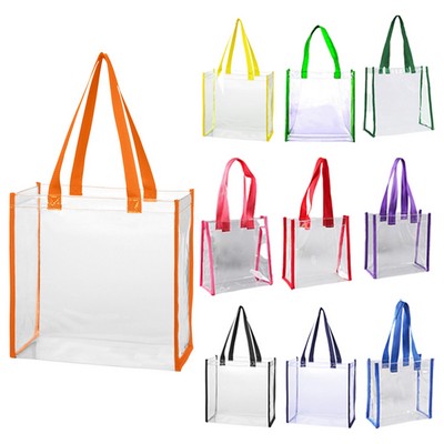 Clear Stadium Open Tote Bag