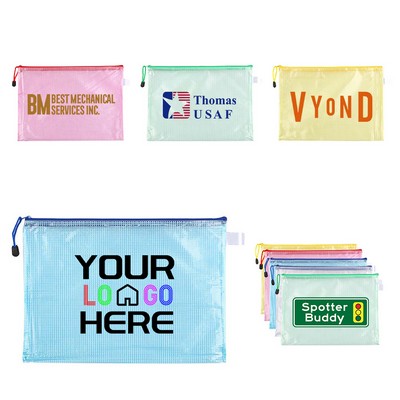 PVC Zippered Document Bags