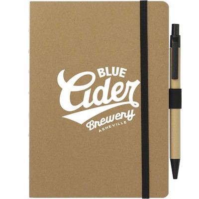 5" x 7" FSC® Recycled Notebook and Pen Set