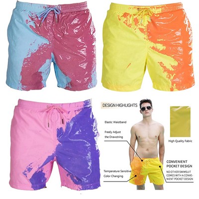 Quick Dry Temperature Sensitive Color Changing Swim Trunks