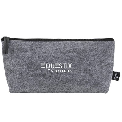 THE GOODS™ Recycled Felt Zippered Pouch