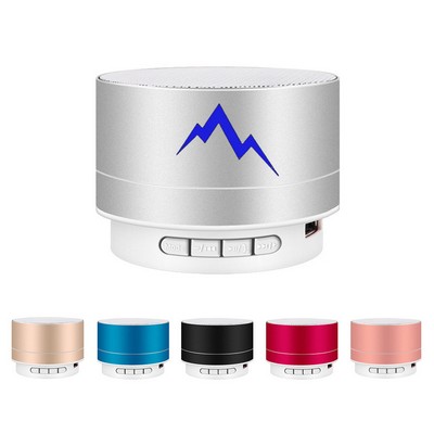 Mini Aluminum Round Bluetooth Speaker