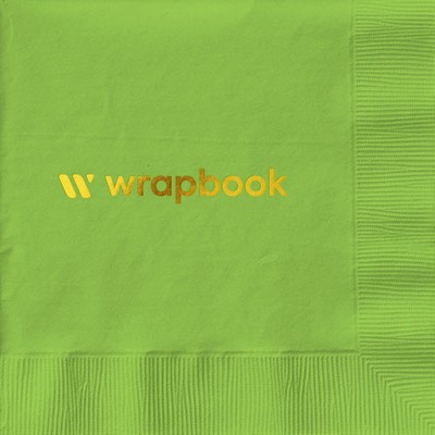 Lime Cocktail 3-Ply Beverage Napkins - Custom Foil Print